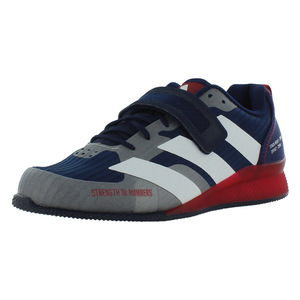 Scarpe da Sollevamento Pesi Unisex Adidas Adipower III Blu Navy/Bianco/Rosso con Fodera in Rete per Allenamento Fitness Primaverile - Product Image 1