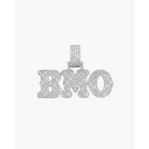 จี้และชาร์มชื่อแบบกำหนดเอง BMO ทองคำ 14K ประดับโมอิสซาไนต์ - Product Image 1