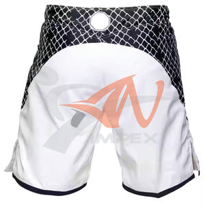 High Slit Fighting Elastic Waist Gym Wear Bjj Jiu Jitsu Kimono MMA <b>Shorts</b> <b>Black</b> Custom Sublimation with Stretch Feature - Product Image 4