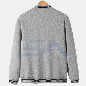 Veste de survêtement pour homme confortable et chaude pour l'hiver, col montant, logo frontal, respirante, écologique, de haute qualité, coupe-vent en coton - Product Image 2