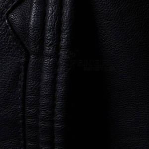 Chaqueta de camionero de piel de cordero auténtica acolchada de estilo universitario clásico de alta calidad al por mayor para hombre - Product Image 4