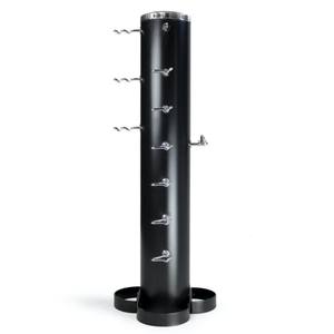 Usine En Gros Lat Pull Down Bar Grip Rack De Stockage Noir 650x580x1270mm <span class=keywords><strong>Flybird</strong></span> Fitness Accessoires - Product Image 2