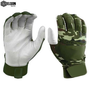 2024 dernière conception Logo personnalisé gants de frappe de baseball main droite et gauche vêtements de sport de taille adulte en cuir - Product Image 1