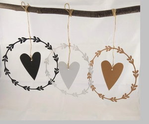 ตกแต่งหน้าต่างโลหะภาพหน้าต่างสไตล์บ้านชนบทหัวใจสำหรับแขวนเป็นมิตรกับสิ่งแวดล้อมหลายขนาด - Product Image 1