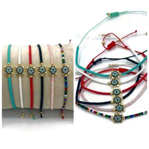 สร้อยข้อมือลูกปัดตาชั่วร้ายทรงเสน่ห์แฟชั่น - Product Image 1
