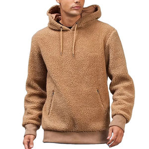 Street Style Quantité En Vrac Hommes Sherpa Hoodies 100% Coton Respirant Automne Personnalisé Bas quantité minimale de commande Meilleure Qualité Vente - Product Image 1
