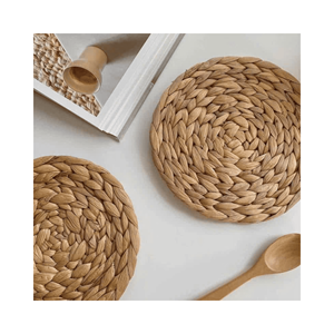 Water Hyacinth <b>Placemat</b> and Cup Mat Set stylish handmade mats, material: woven hyacinth; use: home serving; origin: Vietnam - Product Image 1