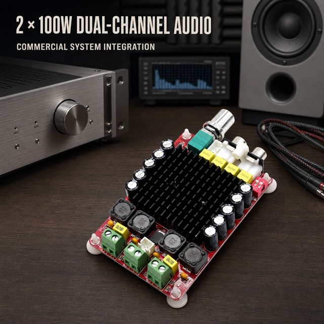 TDA7498 14-34V Class D 2x100W Stereo Amplifier Board for Home Theater Audio System Wholesale OEM Speaker Manufacturer Assembler