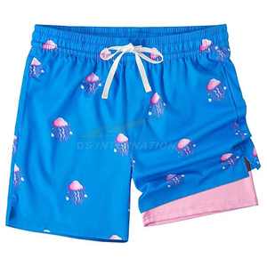 Bañador para hombre de secado rápido con forro de malla y bolsillos, pantalones cortos de playa informales transpirables y cómodos, proveedor OEM flexible - Product Image 2