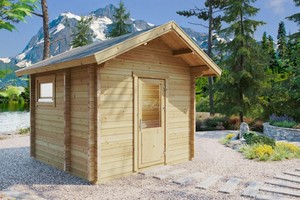 Cabine de sauna extérieure alpine panoramique |   Sauna en bois naturel pour <span class=keywords><strong>spa</strong></span> de jardin avec vue sur la <span class=keywords><strong>montagne</strong></span> - Product Image 6