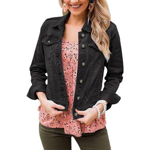 Veste en jean matelassée de style automne pour femmes, coupe-vent et légère, avec rembourrage, de HI 2026 - Product Image 1