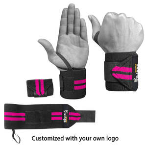 Premium Oriental Vikings Black & <b>White</b> Striped Elastic Wrist <b>Wraps</b> (Polyester & Rubber) for Sports-Unisex - Product Image 5