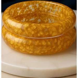 Brazaletes de resina coloridos hechos a mano de grado superior con brillo de primera calidad, sensación fuerte para atuendo diario y uso de joyería de regalo - Product Image 3