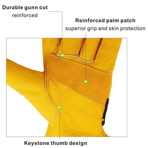 Guantes de Trabajo de Cuero Resistentes de Alta Calidad, Personalizados, de Secado Rápido, para Todas las Estaciones, Nuevo Diseño, Venta Directa de Fábrica, Guantes de Primera Calidad - Product Image 2