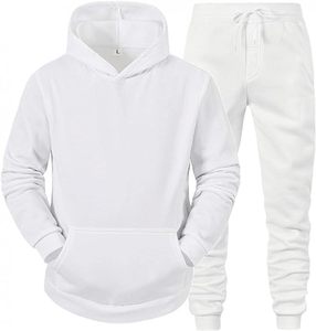 Nueva Llegada OEM Conjunto de Chándal de Invierno para Hombre con Capucha de Forro Polar de 300g Sin Forro, Ecológico, Transpirable y Antipilling - Product Image 1