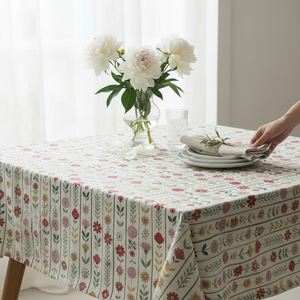 Poplin Cotton <b>Tablecloth</b> 140x180cm Premium Quality Durable Easy Care Elegant Dining Decoration - Product Image 3