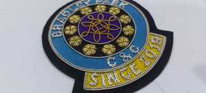 Etiquettes de vêtements en polyester tissées à la main de luxe élégantes, badges brodés en fil métallique, emblèmes, patchs pour vêtements, badges britanniques - Product Image 2
