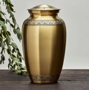 Urne funéraire en métal artisanale pour adultes, urne funéraire décorative artisanale pour les cendres humaines, souvenir pour les services funéraires - Product Image 3