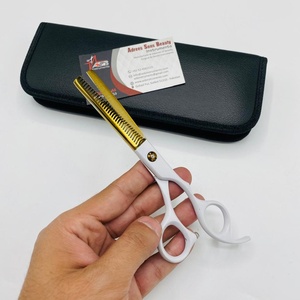 Goud Wit Zwart 6 Inch Professionele Roestvrijstalen Kappersschaar <span class=keywords><strong>Premium</strong></span> Kwaliteit Kappersschaar Haarschaar