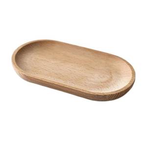 Usine En Gros Personnalisable Plateau En Bois De Mangue Design Minimaliste Ovale Sushi Assiette Plat Poli Technique Durable - Product Image 1