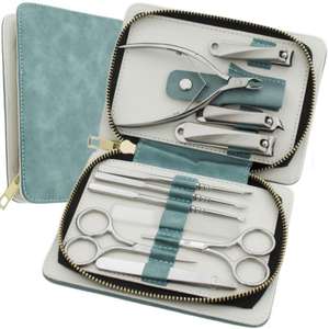 Coupe-ongles en acier inoxydable haut de gamme ensemble de manucure et de pédicure avec pince de beauté gros ciseaux à ongles couteau de pédicure - Product Image 1