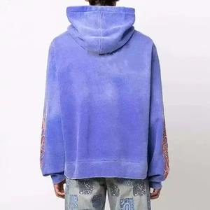 Sudadera con Capucha de Algodón 100% de Primera Calidad, Lavado Ácido, Estilo Holgado, Efecto Desgastado, con Logotipo Personalizado - Product Image 6