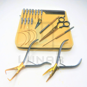 Kit de Herramientas para Extensiones de Cabello en Cuero PVC en Color Oro Rosa Plasma y Negro Mate con Etiquetado de Marca Personalizado Gratuito - Product Image 4