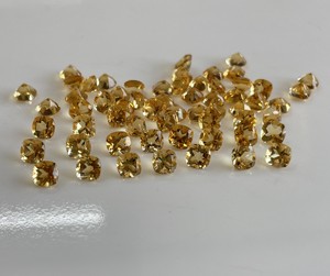 เบาะซิทรีนธรรมชาติตัดเป็นพลอยซิทรีนแบบเหลี่ยมหลวม4มม. คุณภาพสูง - Product Image 2