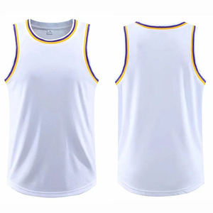 Maillot de basketball unisexe personnalisé de haute qualité, hauts de mode respirants, vêtements vierges, impression numérique, OEM ODM, 100% polyester - Product Image 1
