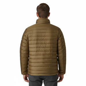 Veste matelassée légère de style hip-hop, couleur unie, coupe décontractée, prix abordable en gros, logo imprimé personnalisé, veste coupe-vent - Product Image 5