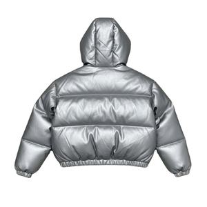 เสื้อโค้ทกันลมมีฮู้ดสำหรับฤดูหนาว ขายดี ผ้ามันเงา แจ็คเก็ตพัฟเฟอร์หนาสำหรับกิจกรรมกลางแจ้ง เสื้อแจ็คเก็ตขนเป็ดสำหรับผู้ชาย - Product Image 2