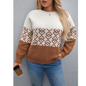 Suéter de Punto Grueso de Manga Larga con Cuello Redondo para Mujer, Otoño Invierno 2026, Proveedor de BD - Product Image 6