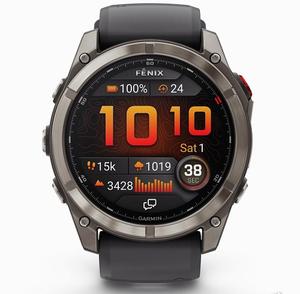 Montre connectée GPS multisports haut de gamme Garmin Fenix 8 Pro abordable, en aluminium, batterie 4000 mAh, compatible Wi-Fi, étanche pour la plongée, avec LED intégrée - Product Image 6