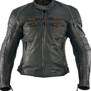 Chaqueta de cuero de verano delgada de color personalizado de alta calidad para hombres con cuello levantado tela de lona múltiples bolsillos - Product Image 2