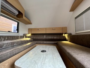Mini Orange Caravan Travel Trailer 2 Person Modern Design <b>Plastic</b> Body <b>Slide</b>-Out Kitchen - Product Image 6