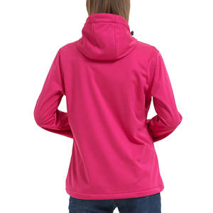 Mujeres al aire libre de moda de buena calidad transpirable al aire libre chaqueta de concha suave con logotipo personalizado chaqueta informal de peso pesado - Product Image 2
