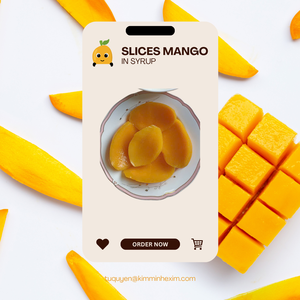 เขตร้อนบรรจุกระป๋องมะม่วงในน้ำเชื่อมผลิตภัณฑ์จากเวียดนาม OEM - Product Image 2