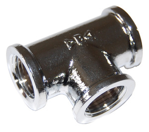 Idraulica - Raccordo a T Art.130 Gr.1/2 Ottone Cromato - Product Image 1