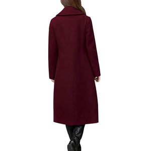 Abrigo acolchado largo Maxi informal para mujer, cinturón con cuello vuelto, Formal, cálido, grueso, transpirable, ropa de invierno, forro, botón de poliéster - Product Image 4