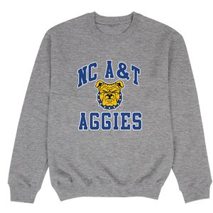 Para A & T Aggies Bulldog Summer Knitted Washed Lined Yellow College Apparel Sudadera con capucha de manga larga - Product Image 3