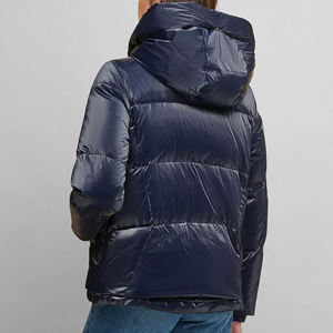 Otoño nueva Chaqueta corta acolchada de cuero genuino para mujer moda básica cremallera suave ropa de calle para uso en motocicleta de invierno - Product Image 3