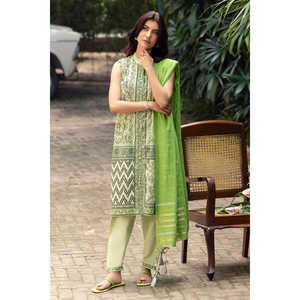 ชุดสูทผ้าแจ็คการ์ดลูเร็กซ์พิมพ์ลาย 3 ชิ้นสำหรับผู้หญิง พร้อมผ้าคลุมไหล่ลายทาง รุ่น SP-52093 - Product Image 3