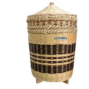 La mejor colección, organizador de almacenamiento de ratán de bambú ecológico sostenible, duradero, tejido a mano, decoración de muebles de habitación, laca - Product Image 1