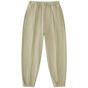 Pantalon de survêtement unisexe en molleton de coton de haute qualité personnalisé grande taille style hiver décontracté pour hommes et femmes style avant plat - Product Image 2