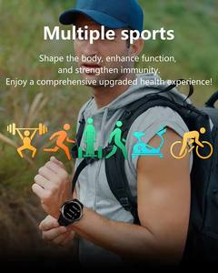 Montre connectée YK06 pour hommes, grand écran rond de 1,53 pouce, appels Bluetooth, étanche IP67, moniteur de fréquence cardiaque, montre connectée de sport, Reloj Inteligente - Product Image 5