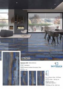 Baldosas de porcelana cerámica pulida de alto brillo resistentes al ácido de la mejor calidad fáciles de instalar para sala de estar 600x1200 - Product Image 4