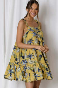 Floral personalizar ropa verano sin mangas Boho elegante vestido de vacaciones moda estampado Floral cintura alta personalizado verano Mini - Product Image 3