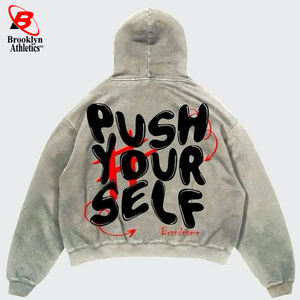 Personnaliser la mode Sweats à capuche surdimensionnés Sweats à capuche à impression bouffante pour hommes Vêtements - Product Image 6