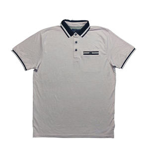 เสื้อโปโลผู้ชายทรงสลิมฟิตสีพื้นปกนุ่มมีสไตล์แบบพรีเมียมเสื้อโปโลขนาดพิเศษออกแบบได้ตามต้องการ - Product Image 2