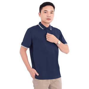 เสื้อยืดโปโลผู้ชายขายส่ง: แห้งเร็วไหล่บล็อกสีกำหนดแบรนด์เองและโลโก้ฟรี - Product Image 5